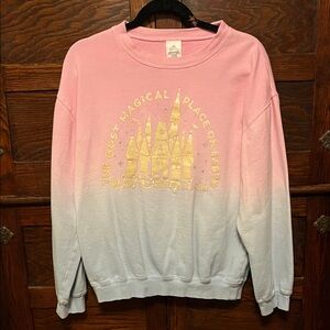 Disney Pink and White Ombre Sweater
